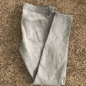 Gray skinny maternity jeans size 6